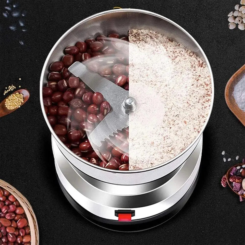 Mini Electric Grinder Household one-click operation, overheat protection, precision grinding for coffee, spices, grains, easy kitchen storage solutions. Ivy Mart