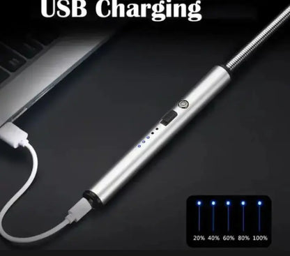 Rechargeable Electric Kitchen Lighter with long Neck,USB Arc lighter Easy to use, Plasma Stove Lighter, Flameless BBQ Lighter for Stove - IVY MART Rechargeable Electric Kitchen Lighter with long Neck,USB Arc lighter Easy to use, Plasma Stove Lighter, Flameless BBQ Lighter for Stove